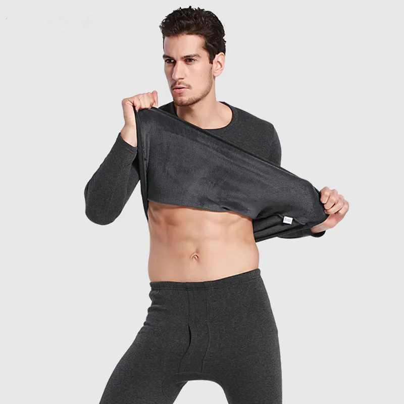 Men Clothes 2018 Full Velvet Thermo Underwear For Men Thick Warm Winter