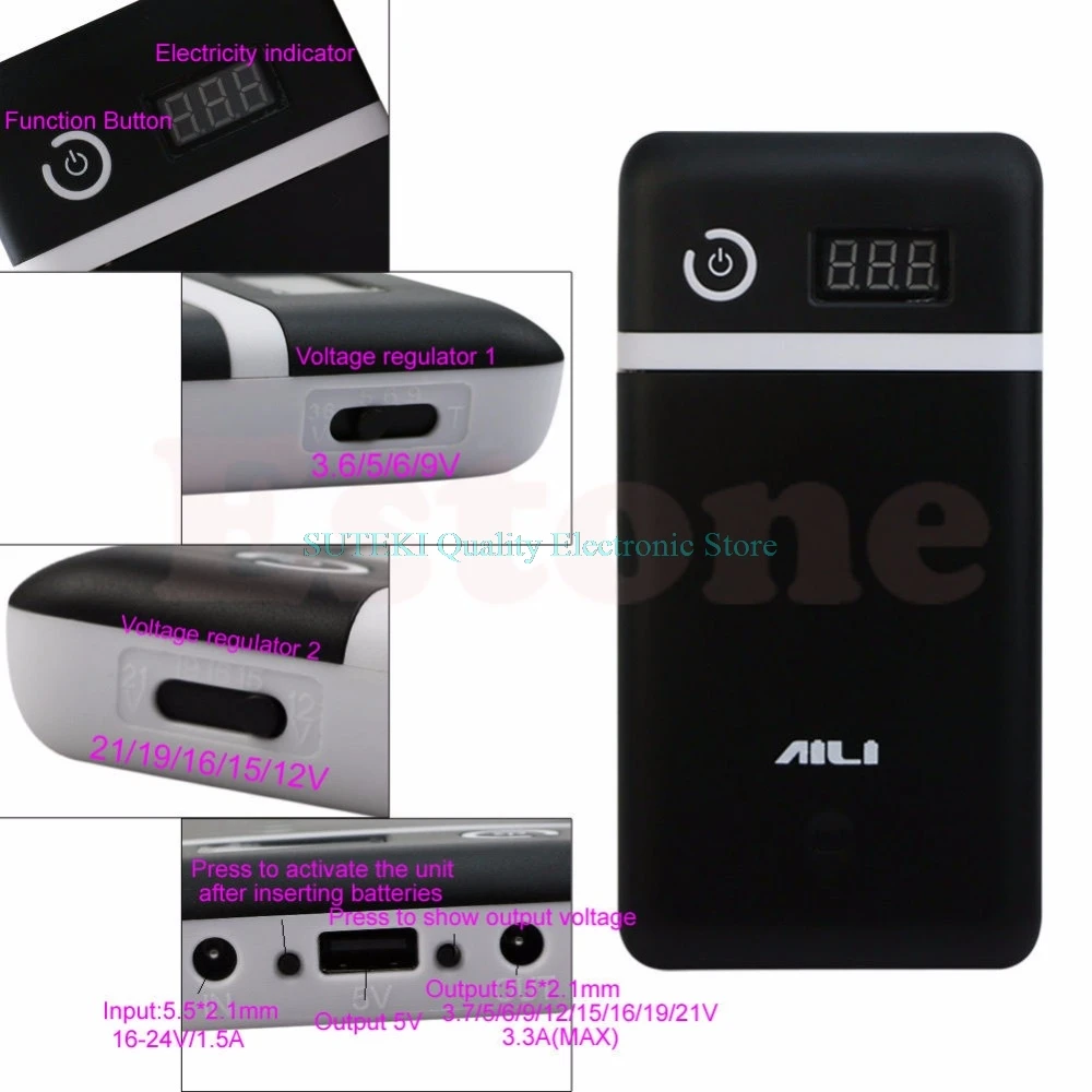 모바일 파워 뱅크 20V UPS 6 18650 배터리 충전기 노트북 스마트폰용, 드롭 쉬핑