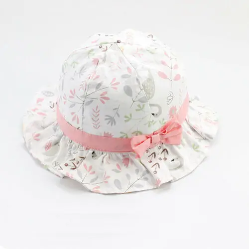 

Pudcoco 2019 Summer Cute Toddlers Baby Girls Flower Princess Sun Hat Cap Summer Cotton Hat Bonnet