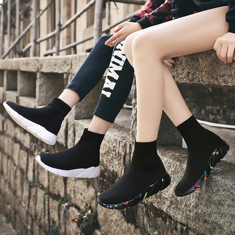 US $14.78 Mwy Fashion Casual Shoes Woman Comfortable Breathable Mesh Soft Sole Female Platform Sneakers Women Chaussure Femme Basket Femme
