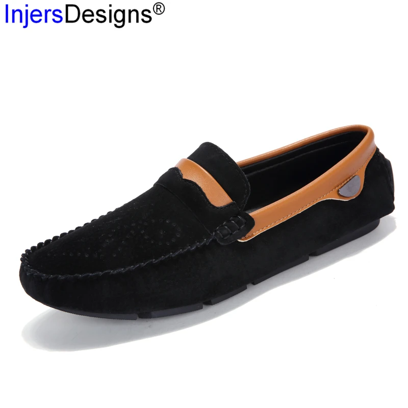 

New Arrival Loafers Men Boat Shoes 4 Color Fashion Slip-On Breathable Soft Light Non-Slip Driving Shoes Men Mocasines Size 38-44