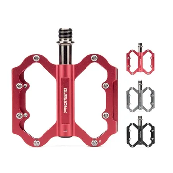 

PROMEND 1 Pair Fixed Gear MTB Bicycle Pedals Aluminum Bearing Light Weight Big Tread Tripellin Sport Durable Cycling Foot Pedals