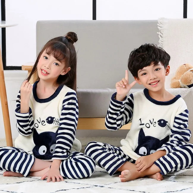 A-282 детей Костюмы осень и зима детские пижамы костюм пижамы с длинными рукавами пижамы для девочек мальчиков Lounge Детская домашняя одежда - Цвет: style  18