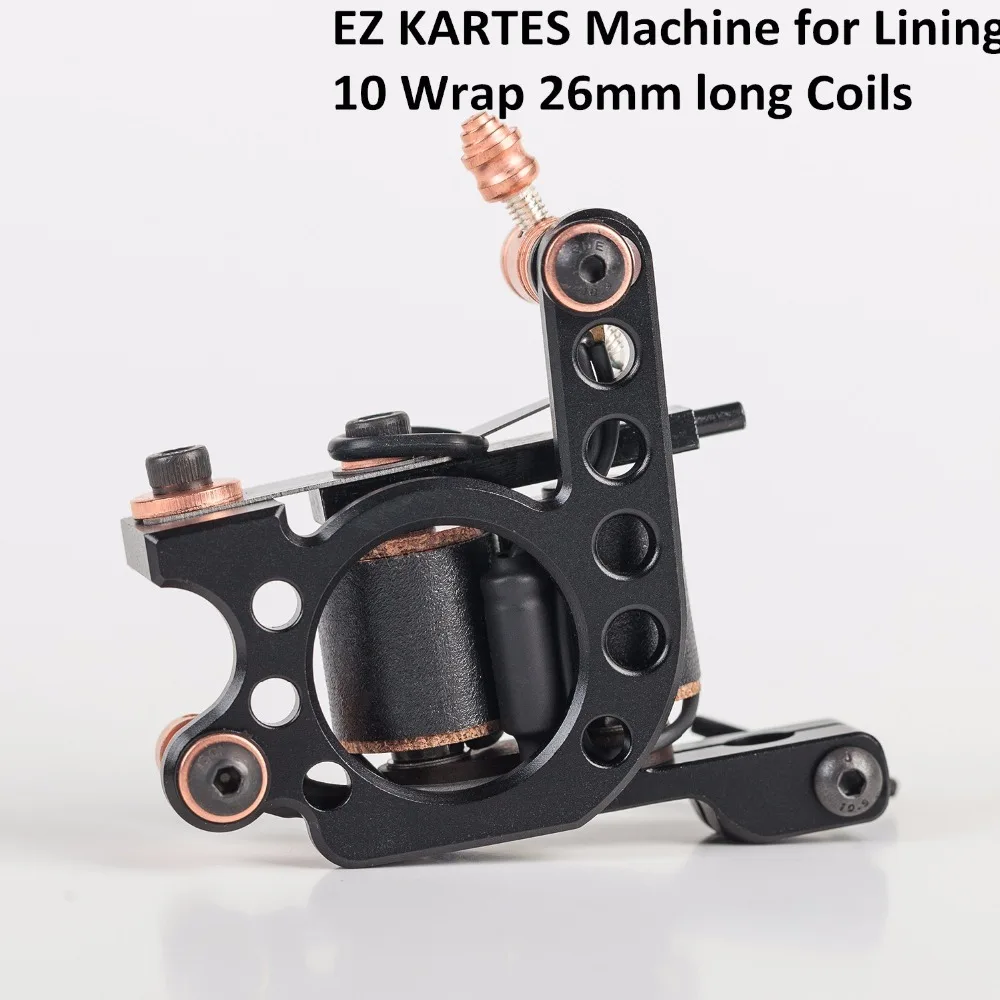 EZ KARTES New Handmade Premium Coil Tattoo Machine 10 Wrap Long Coils For Liner Shader Supply | Красота и здоровье