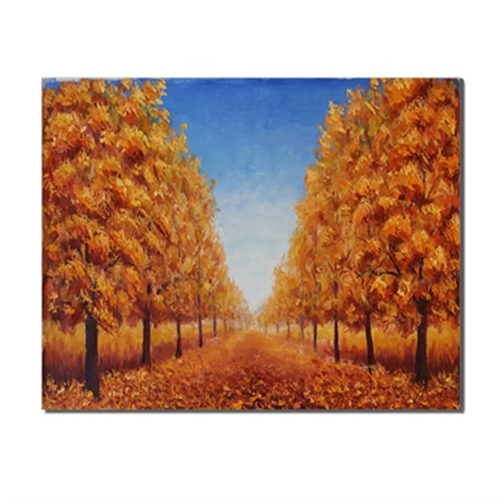 

Natural Forests Creative Artworks Landscapes Blue Sky Scene Frameless Oil Painting Printed On Canvas Unique Gifts For Home Decor