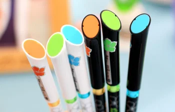 

6pcs Romantic Flower Gel ink Pen stationery Caneta for kids writing gift School Office Supply Escolar Papelaria