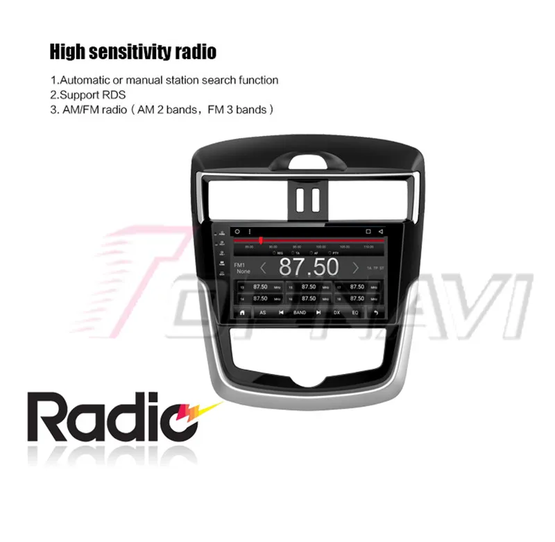 car audio 2 din For Nissan Tiida 2016