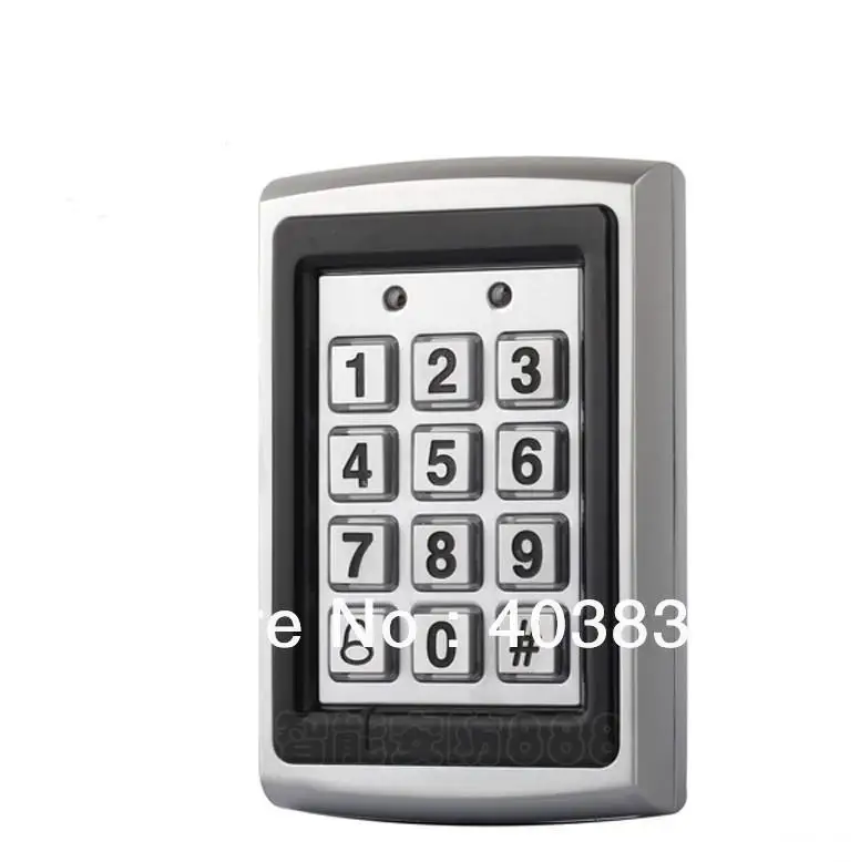 Цена 7612 металлическая Rfid Клавиатура контроля доступа поддержка 1000 пользователей 125 кГц считыватель ID карт Электрический цифровой пароль дверно...