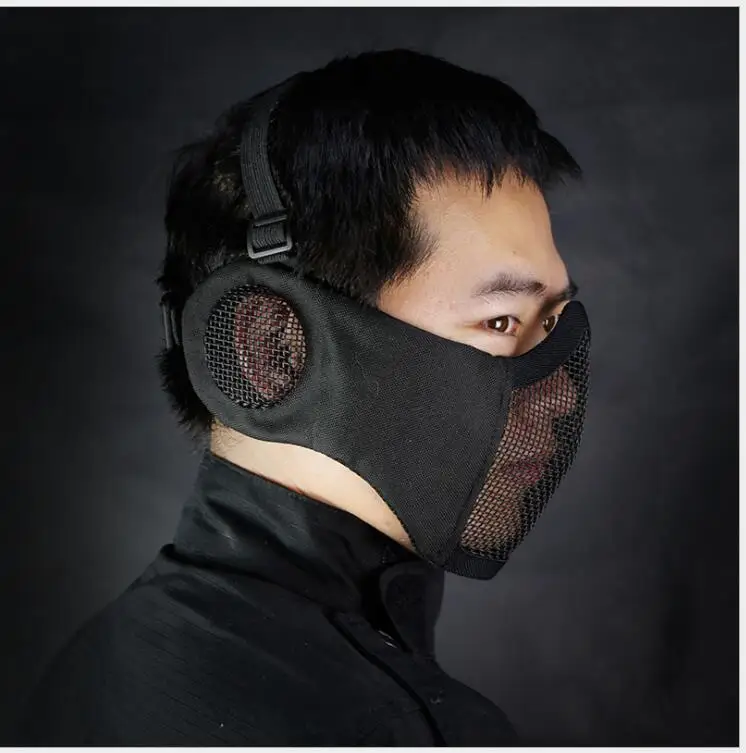 Buy TPRPST Tactical Airsoft Mask Half Lower Face Metal