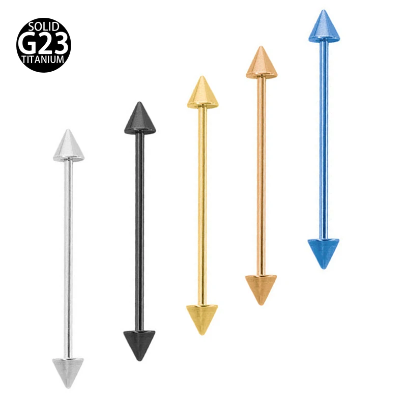 

1Pc Surgical Steel Gothic Industrial Barbell Piercing Earrings Spike Cartilage Piercings Earring Helix Pircing Body Jewelry