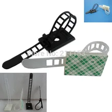 1000 шт./лот 3 м Sticky клей кабельные зажимы кронштейн 0-17 мм Регулируемый универсальный Камера USB Зарядное устройство провод отделка