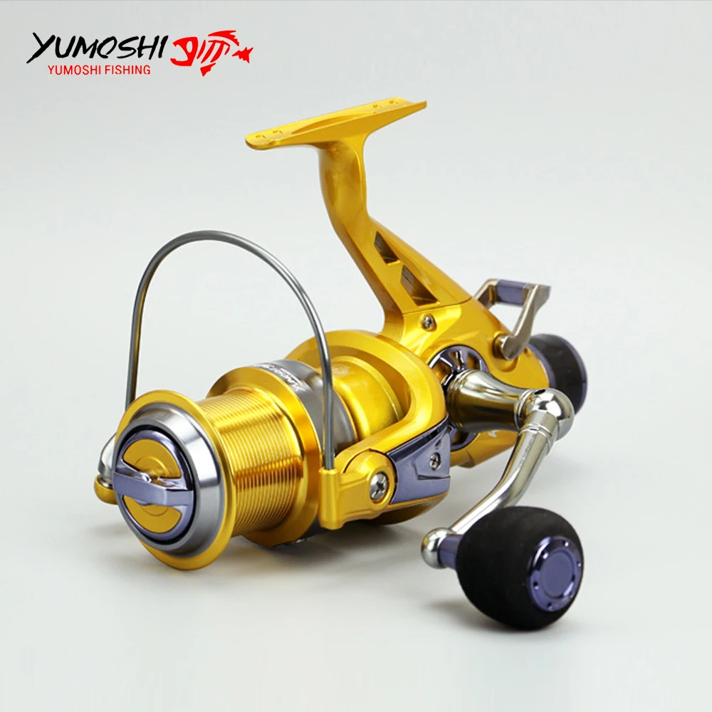 Новинка 2018 спиннинговая Рыболовная катушка YUMOSHI 10 + 1 шарикоподшипники передний и