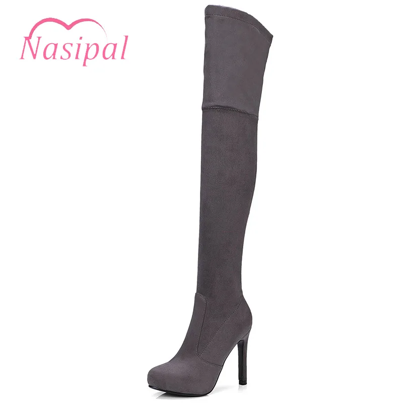 Nasipal Autumn Winter Women Long Boots High Heels Women Knight Boots ...