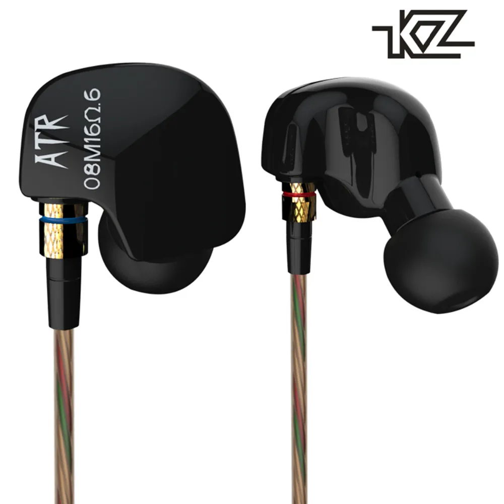 KZ-ATR In-ear HiFi Sport Earphone Music Headset Subwoofer Noise Isolating Earbud Earpieces for Mobile Phone iPod raxfly earphone for iphone xiaomi samsung huawei 3 5mm mobile phone in ear clear music earphone noise cancel earbud microphone