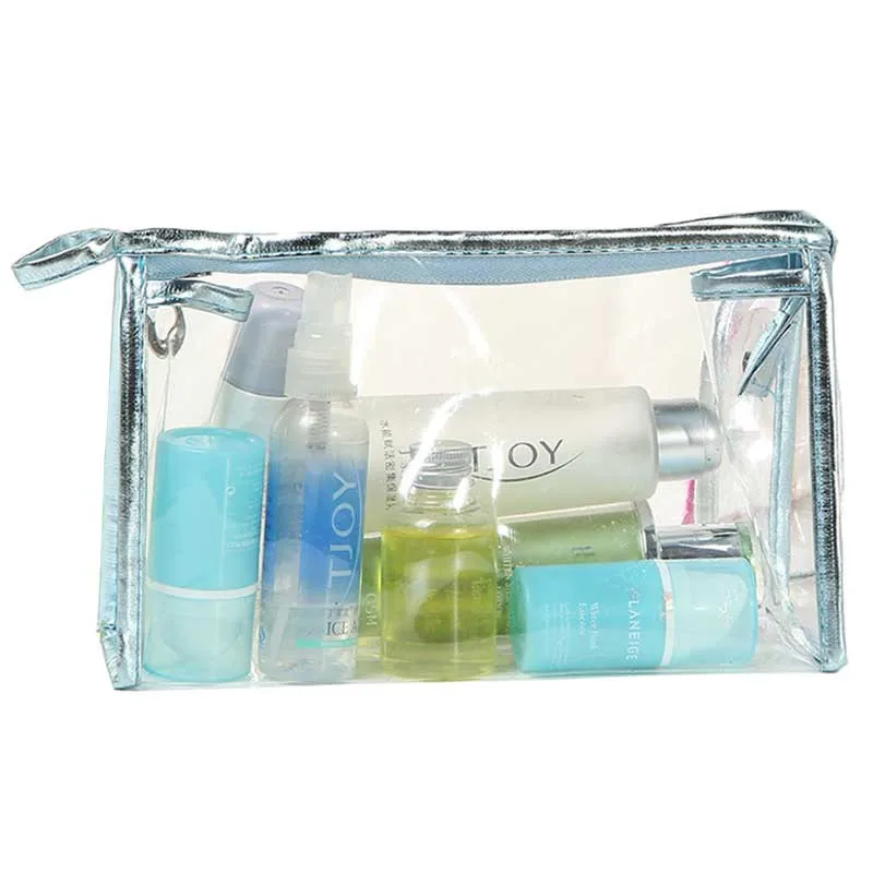 

Transparent cosmetic bag for girl women Travel makeup bag ladies Waterproof Zipper Storage Makeup Bags Organizer Toiletry L55