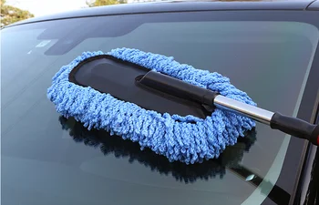 

by DHL or Fedex 100pcs new Car Cleaning Brush Auto Window Duster Retractable Stainless Steel Long Handle Dust Wax Wash Washer