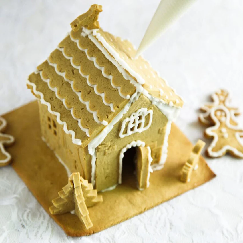 Креативный DIY Рождественский Пряничный дом форма для шоколада инструменты