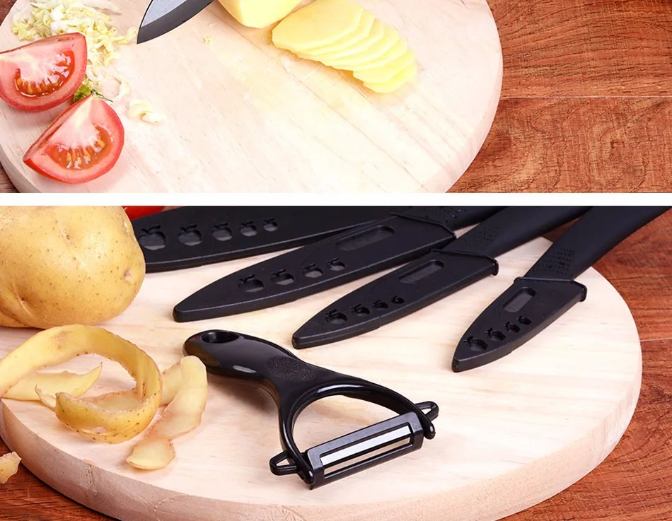 Керамический Нож Набор с Обложки+ Керамические Овощечистка все в Магнитном Подарочной Коробке шеф-повара нож кулинария инструмент