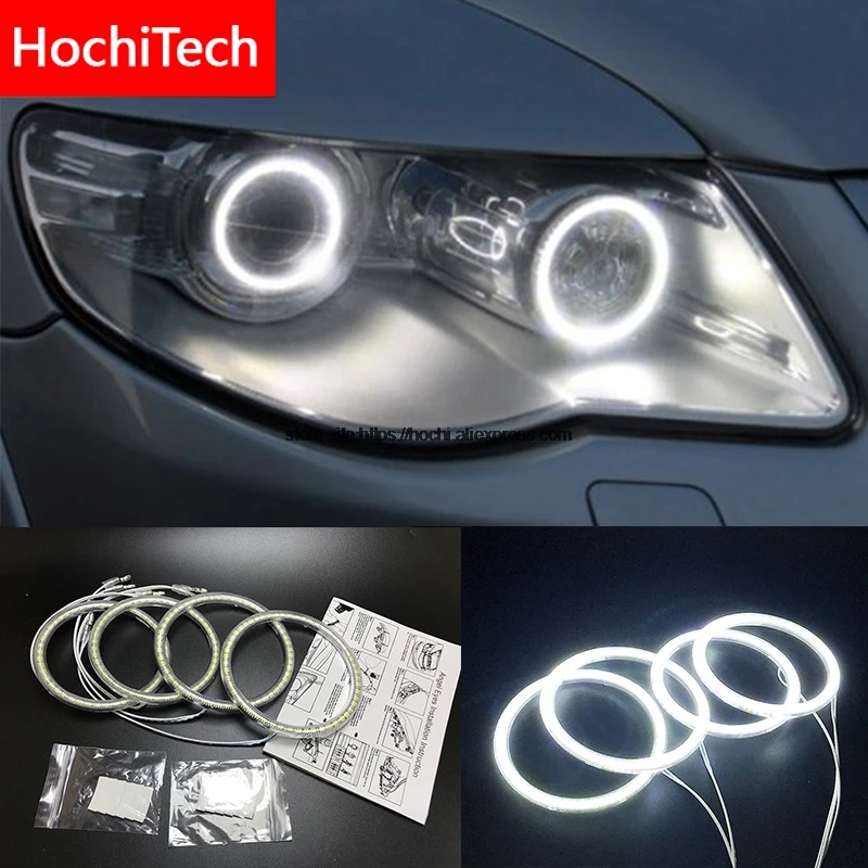 HochiTech для Volkswagen VW Touareg 2007-2010 ультра яркий SMD белый светодиодный ангельские глазки 12 В halo Кольцо Комплект дневной ходовой светильник DRL