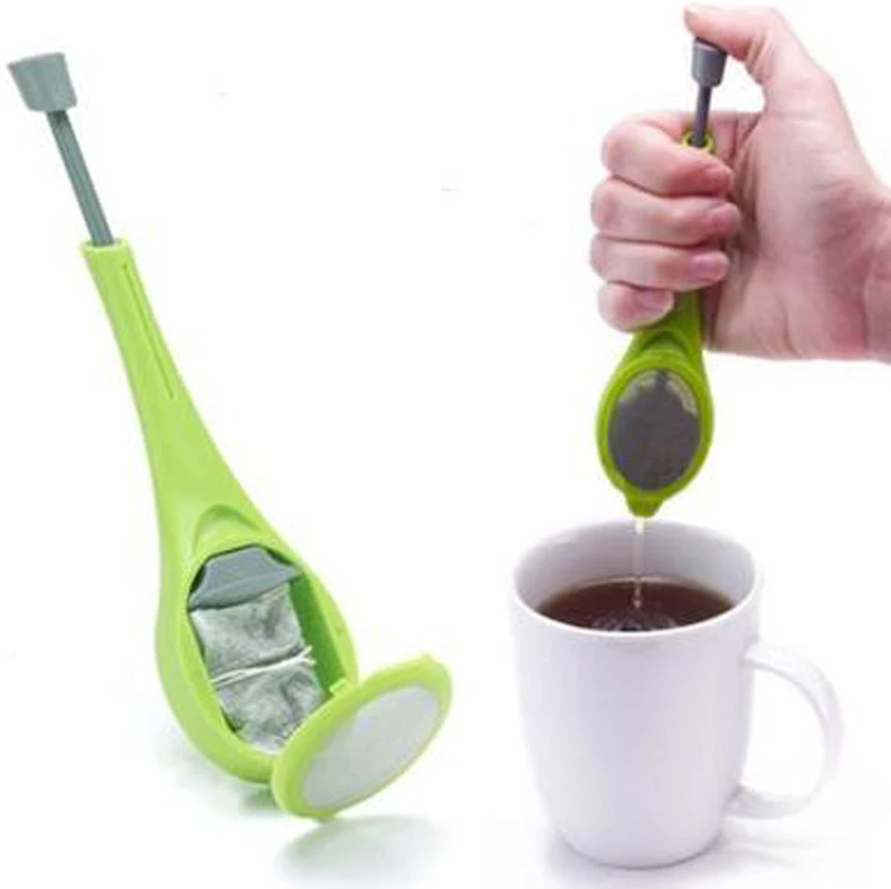 

Creative Tea Infuser Gadget Measure Swirl Steep Stir Press Plastic Tea&Coffee Strainer Tea Leaf Diffuser Herbal Spice Infuser