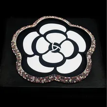 Бриллиантовый цветок розы автомобиля Нескользящие прокладка резиновая мобильного липкий коврик на приборную панель телефона Противоскользящий коврик для gps MP3 игрушечная печать Для женщин