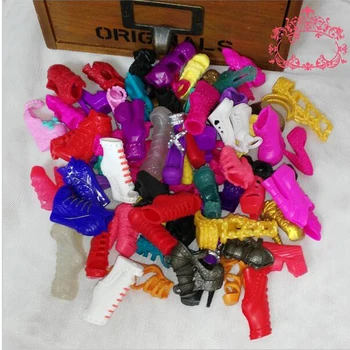 

30Pairs/Lot Doll Accessories Shoes Sandals Fashion Design Monster Doll Shoes