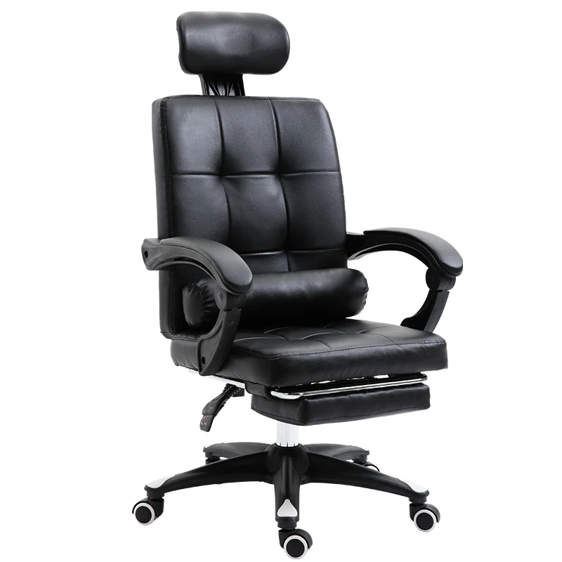 

High Quality Silla Gamer Boss Chair Wheel Ergonomics Can Lie Synthetic Leather With Footrest Pillow Office Furniture Poltrona