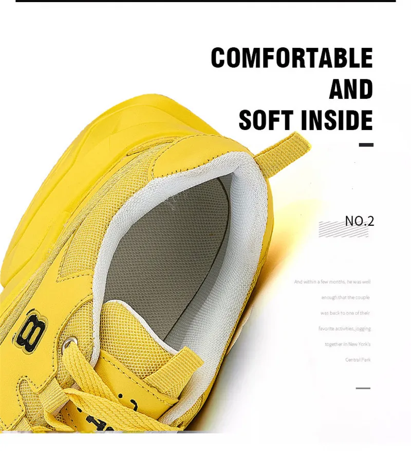 Men Sneakers 4 Color Running Shoes for Men Height Increasing Outdoor Sport Shoes Walking Jogging Footwear Zapatillas Mujer