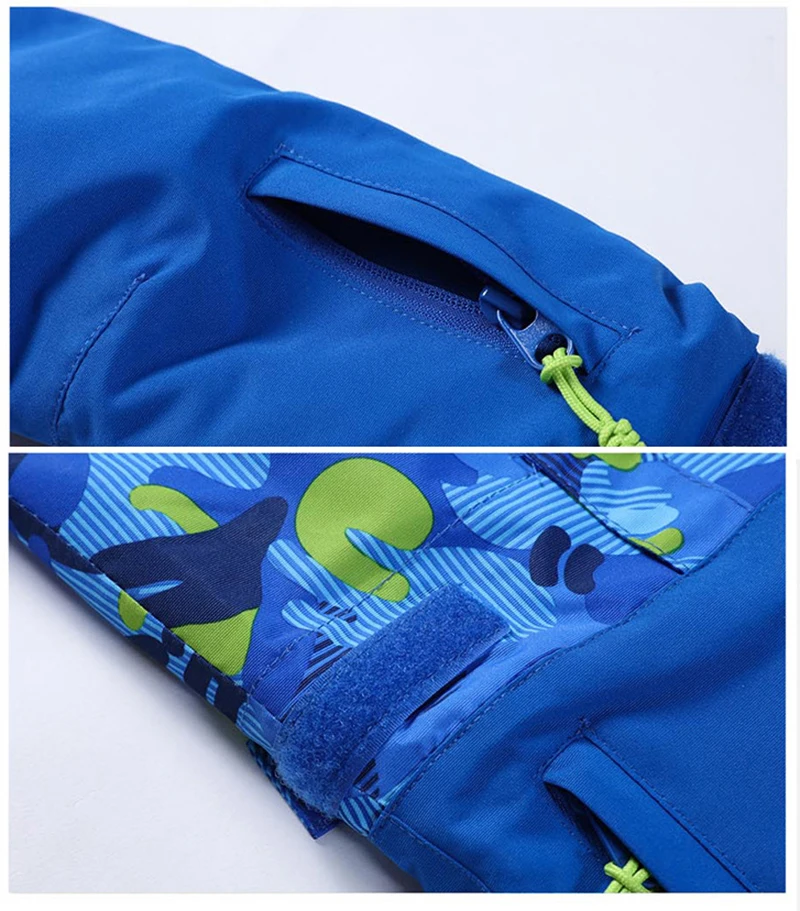Ski Suit Jacket Kids Boys Girl Children Hooded Softshell Jackets  Thermal Warmth Hiking Winter Skiing Snowboard Bomber Costume (6)