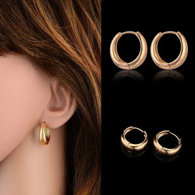 Cl Brand New Trendy Exquisite Round Small Hoop Earrings For Women Cl Brand New Trendy Exquisite Round Small Hoop Earrings For Women S Gold Plated Vitage Jewelry