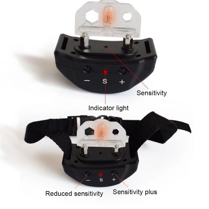 Анти лай не лай Собака Обучение Горячая вибрации дистанционного ошейник с электрошоком Электрический