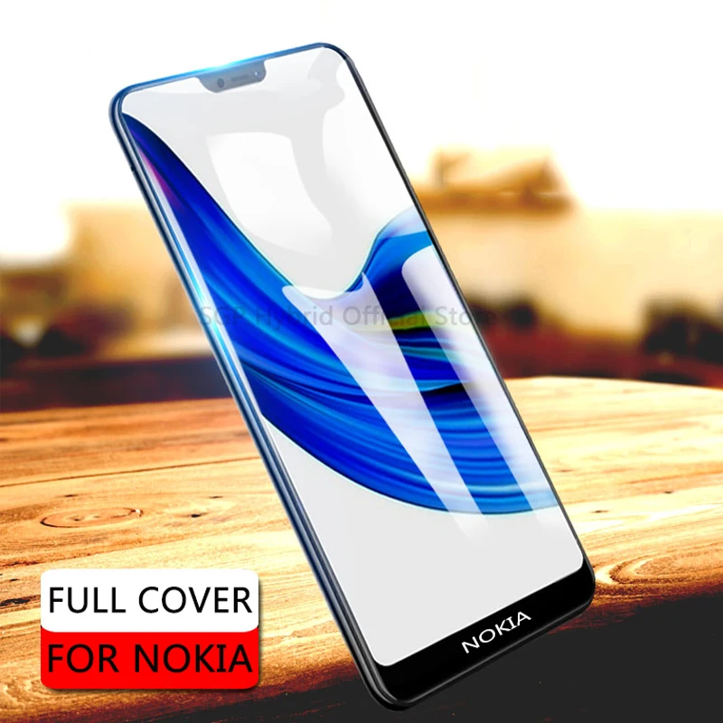 Полный экран из закаленного стекла для nokia 3 5 6 7 8 1 плюс 1X5X6 2017 2018 2019 протектор
