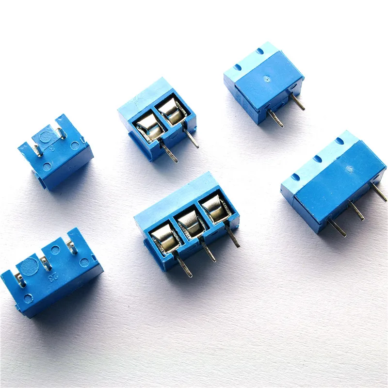 

10pcs/lot KF301-2P/3P Bit Terminals PCB Terminals 5.08MM Terminals Splicing High Current Plug-Ins Blu