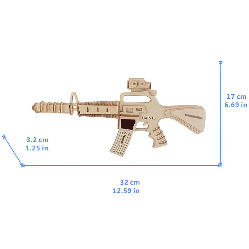 DIY AK47/M4A1/карабины/Револьвер пулемет Модель 3d деревянная головоломка игрушечный пистолет детский Набор для творчества ручная работа деревянная игрушка для подарков