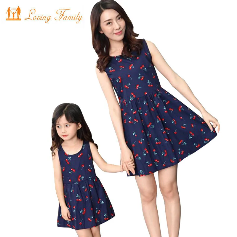

Mother Daughter Dresses Fashion Family Clothing Cotton Dress Family Matching Outfits Women And Baby Girl Dress Family Clothes