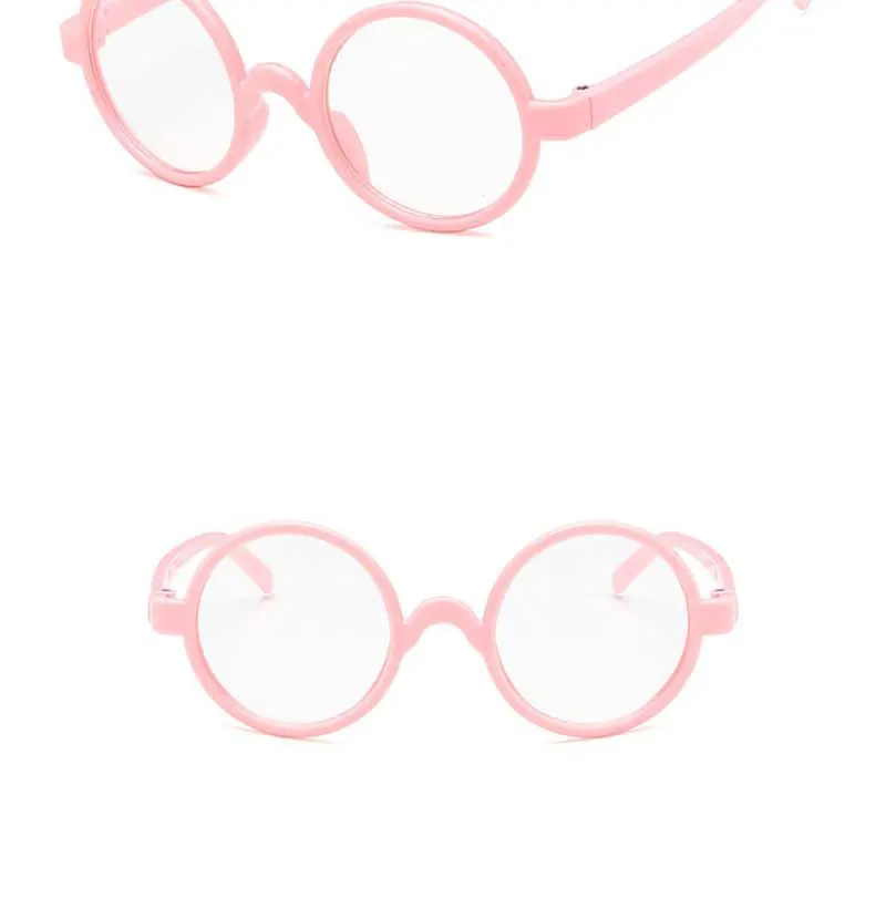 RBRARE Classic Round Children's Sunglasses Candy Color Kid Concave Shape Personality Baby Pink Lovely Ring Glasses Frames