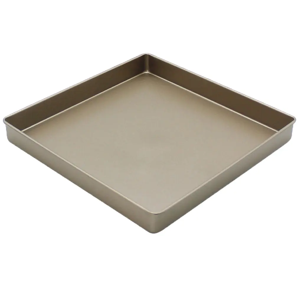 11 Inch Gold Square Non-Stick Cake Baking Tray 28Cm Cookie Dry Nougat Baking Tray Tool Baking Mold 11 Inch Gold Square Non-Stick Cake Baking Tray 28Cm Cookie Dry Nougat Baking Tray Tool Baking Mold
