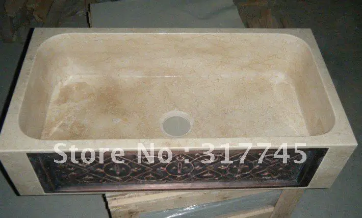 Rechteckigen Kuche Crema Marfile Fram Waschbecken Stein Sinkt Mann Stellen Hohe Poishing Kunstwerk Garten Bauernhof Sinkt Sink Soap Dispenser Bottle Sinkartwork Green Aliexpress