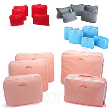 

New Organizador 5pcs/Set Waterproof Clothes Storage Bags Packing Cube Travel Luggage Organizer Bag Traveling Bags Home Storage
