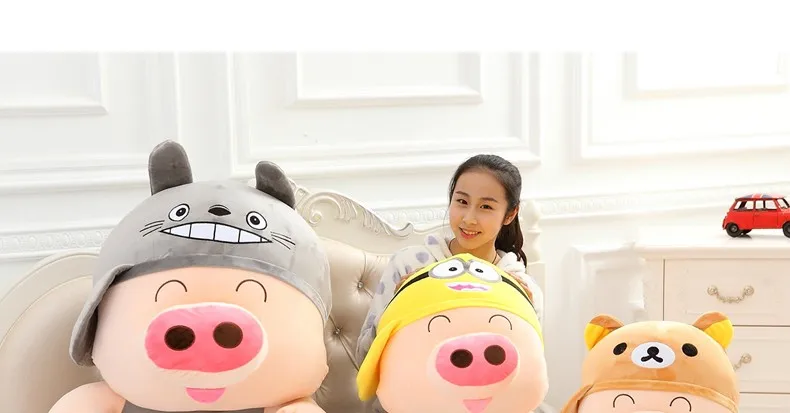 McDull свинья оказалось Тоторо лягушка Медведь Кролик панда утка плюшевые игрушки куклы для маленьких девочек и мальчиков на день рождения