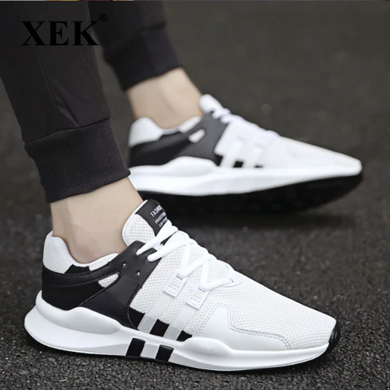 Noir Sport assorties Xek Étudiant Zll135 Lacent De Nouveau Net Hommes Chaussures Respirant Fond 2018 Surface blanc Mou Du 1q7wrTZ1