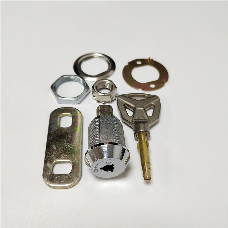 

Raylock special key cabinet lock keyed alike door cam lock with off on direction pointing arrow 21mm