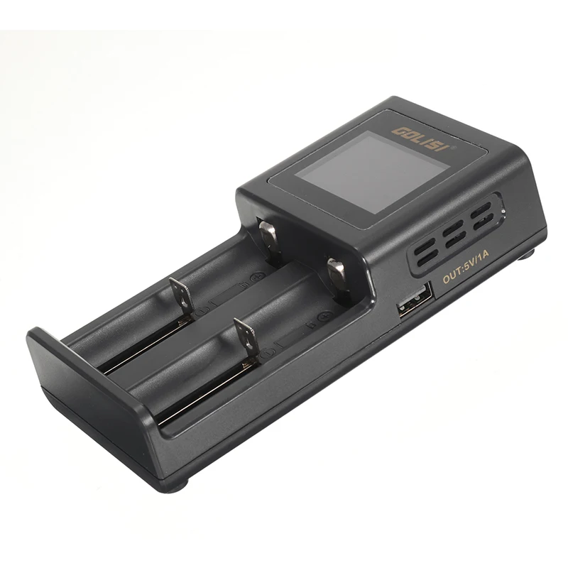 LEORY Golisi S2 Smart Батарея Зарядное устройство 2A Быстрая зарядка HD ЖК-дисплей Дисплей для литий-ионный Ni-cd/Ni-md/AAA/AA Батарея