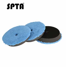 SPTA 3 шт. быстро отделочные полировальные колодки "(150 мм) полировальные буферные площадки полировочные колодки наборы микро волокна для полировщика 5" DA/RO
