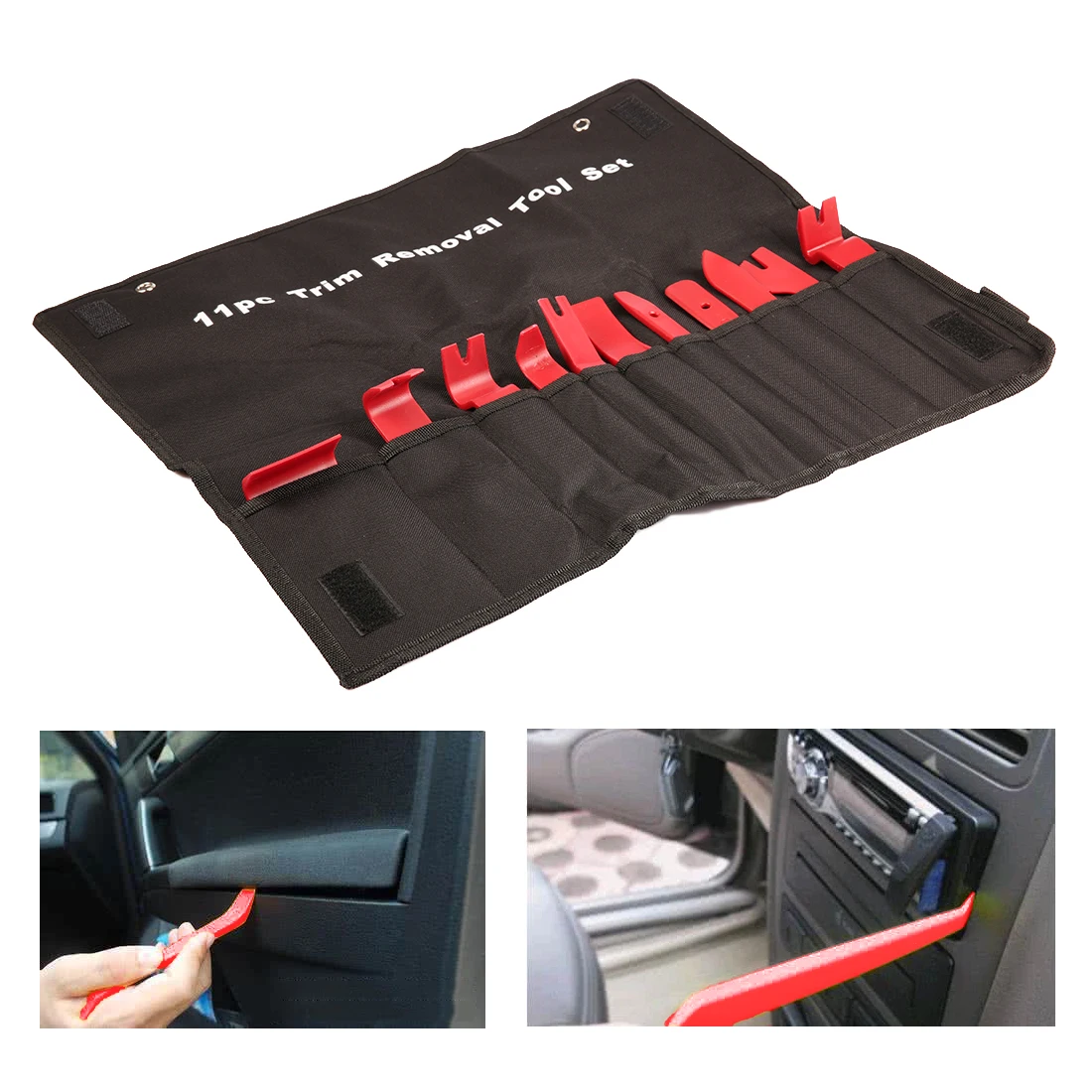 5 Pcs Auto Car Door Dash Panel Trim Molding Removal Pro Nylon Pry Kit Open Tool