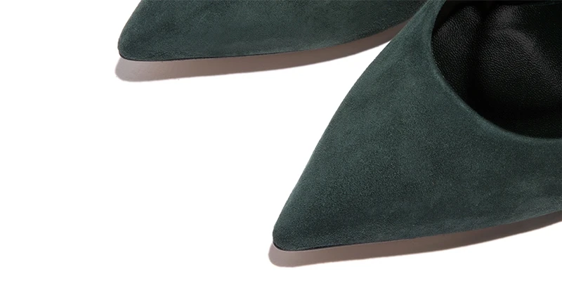 Женская обувь из натуральной кожи с острым носком на высоком каблуке 9 см; женские туфли-лодочки на шпильке; пикантные туфли-лодочки; цвет винный, красный, черный, зеленый; HL16 muyisxi