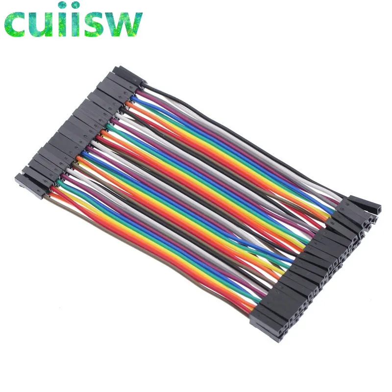 

40pcs/lot 10cm 2.54mm 1pin feMale to feMale jumper wire Dupont cable line