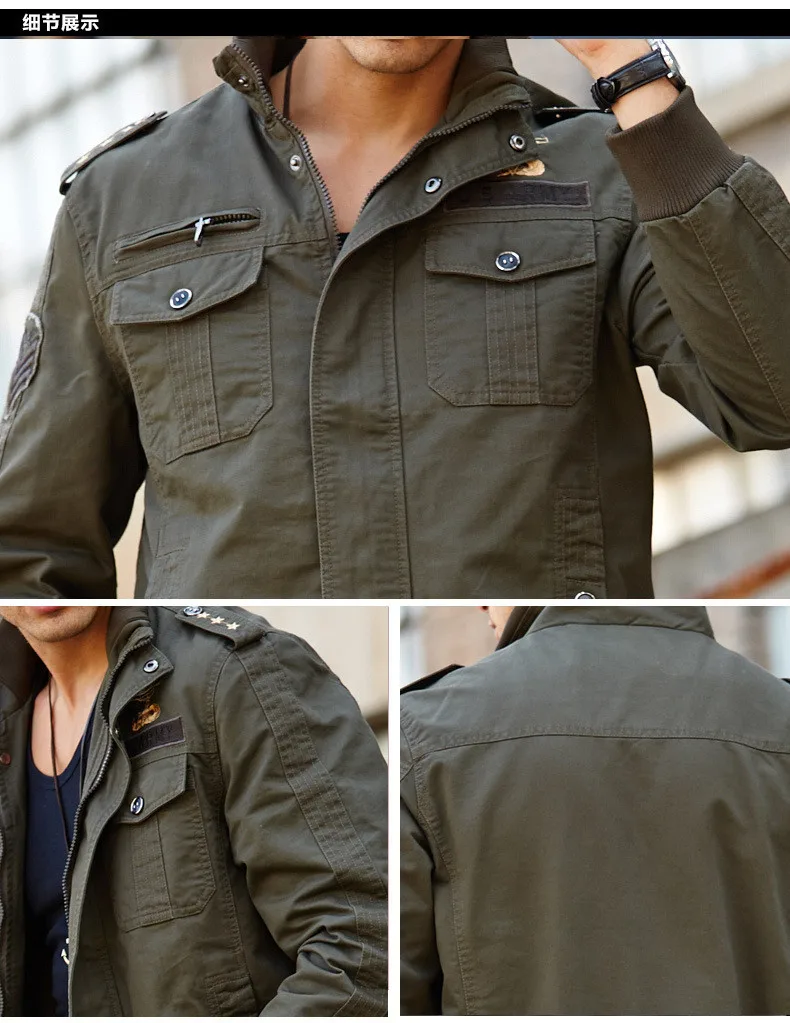 LONMMY M-4XL брендовая одежда куртка-бомбер для мужчин пальто хлопок Jaquetas masculina Военная Мужская куртка пальто армейский зеленый Kahki Повседневная