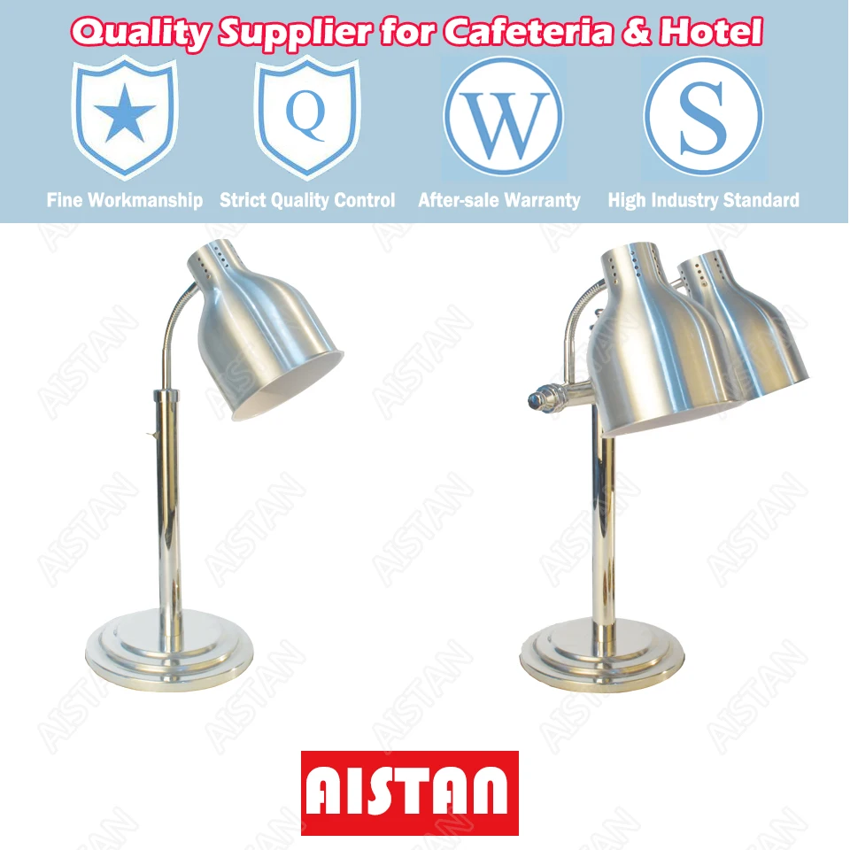DZ1/DZ2 Electric stainless steel food heating warming lamp light for kitchen equipment