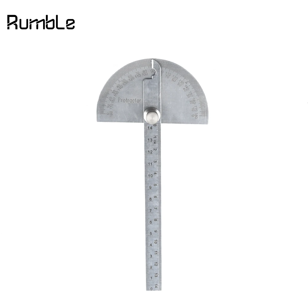

14.5cm 180 Degree Practical Protractor Angle Finder Craftsman Ruler Stainless Steel Caliper Measuring Tools Woodworking Kit